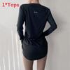 Yoga Wear Women Breathable Polyester Slim Fit T Shirt For Summer Exercise