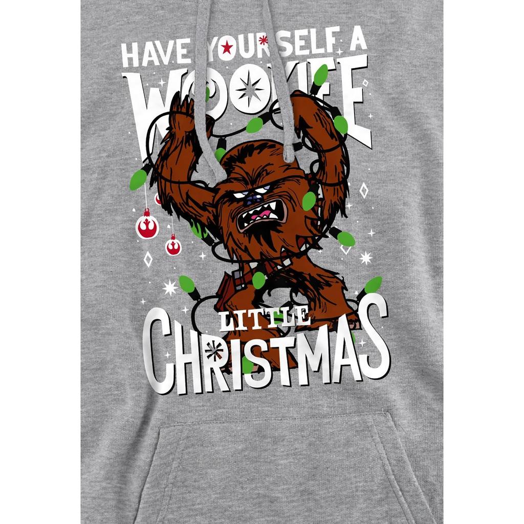 STAR WARS Мужская толстовка с капюшоном A Wookie Little Christmas