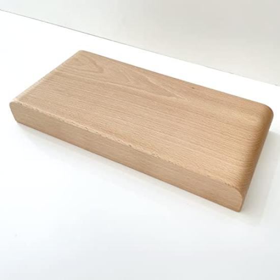 KATOMOKU Cat Beech Table, 2-Dish Capacity, Wood, km-123NA