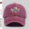 pc Vintage Distressed Style Casual Sports Printed Baseball Cap Home Leisure Decorative Hat Cartoon Character Print Papa Hat