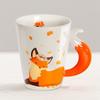 360ML Ceramic Fox Mug Creative Fox Tail Water Cup Cartoon Animal Coffee Tea Milk Cups Office Mug Gift Home Decor Accessories