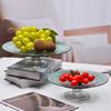 Стеклянная фруктовая тарелка Ruhan с ножкой, оригами