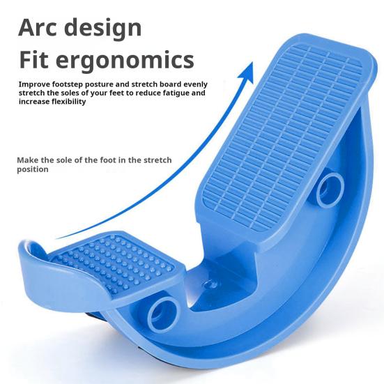 Упражнение «качалка для ног» Растяжка для икр Подошвенный фасциит Ахиллит Тендинит лодыжки Облегчение боли в голени Тренировка балансировки Растяжка мышц Наклонная доска