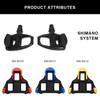 1Pair Road Bike Pedal Cleat Plastic Bicycle Shoe Universal Self-Locking Pedales For Shimano SH10 SH11 SH12 Cycling Pedal Cleats
