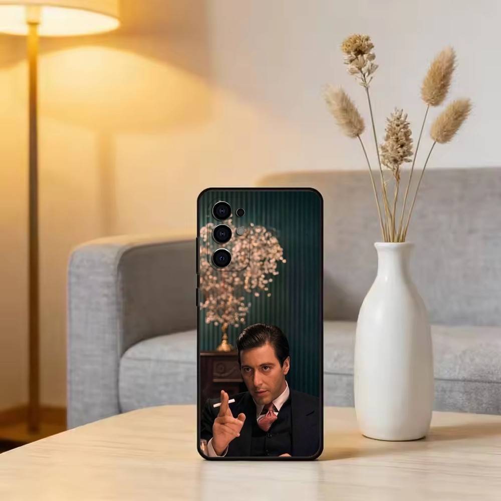 Чехол для телефона Крестный отец Пачино для Samsung S25, S24, S21, S22, S23, S30, Ultra, S20, Plus, Fe, Lite, Note, 10, Черный чехол