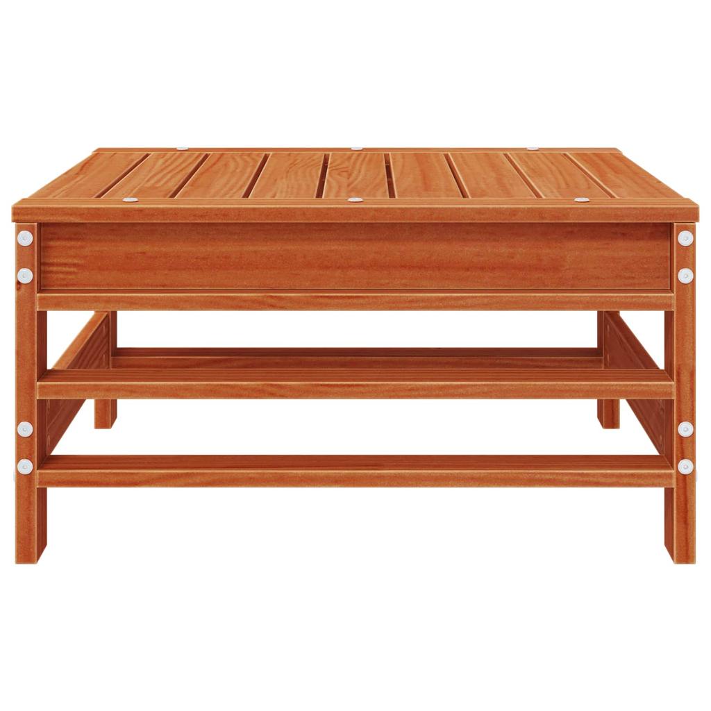 Garden Footrest Solid Pine Wood Wax Finished Pine