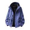Men Women 3-in-1 Waterproof Windproof Hiking Jacket With Fleece Inner Layer Outdoor Trekking Cycling Mountaineering