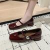 Модная Элегантная Обувь Мэри Джейн Женская Обувь на Высоком Каблуке Летняя Мода Женские Туфли-Лодочки с Мелким Вырезом 2025 Новый Тренд Бренд Вечеринка Zapatillas Женская