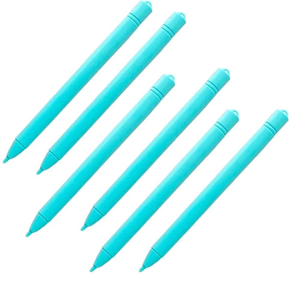 6 шт. Разноцветная ручка для графического планшета, Детский подарок, Рисовальный карандаш, ЖК-планшет для письма, Стилус, Доска для граффити