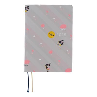 Hobonichi Techo 2026 HON ONE PIECE Вишнёвый цвет страница на журнал/Хилулук [A6/1 день/Январь/Начало с понедельника]
