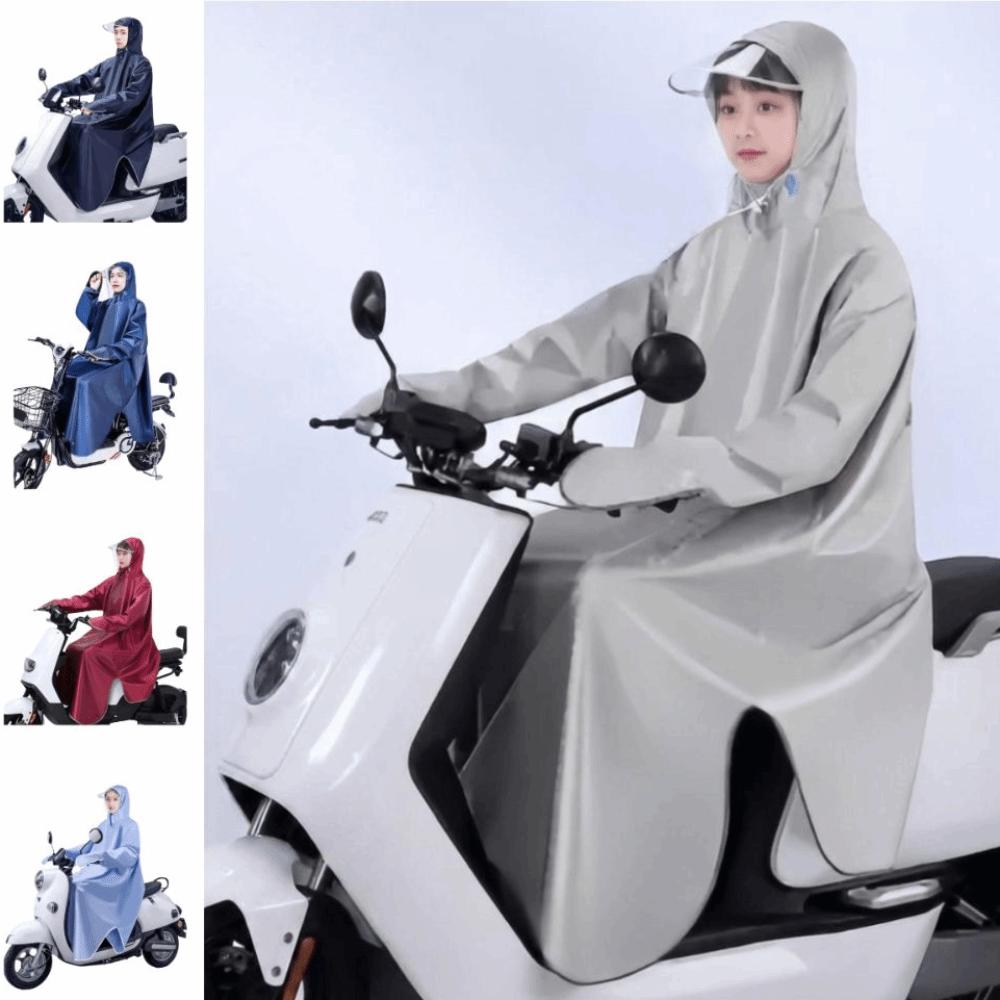 Full Body Coverage Raincoat Waterproof Electric Bike Raincoat One-Piece Rain Poncho Cycling