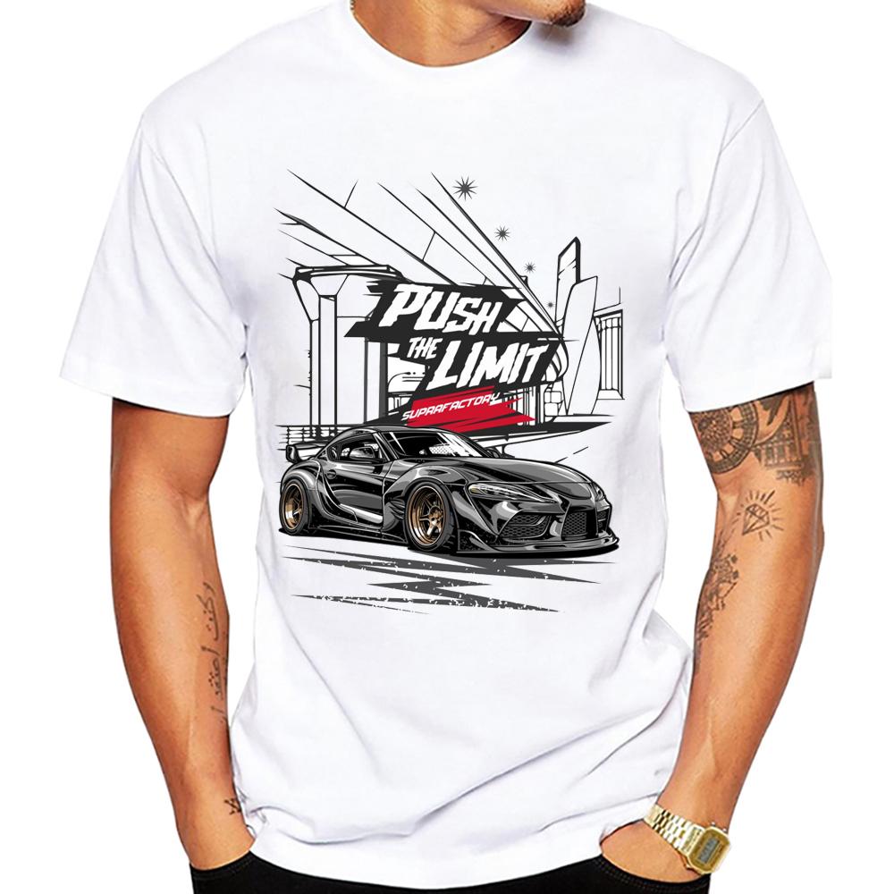 Sport Car Supr GR A90 Legend T-Shirt Summer Men Short Sleeve Vintage Hip Hop Boy Casual Tshirts