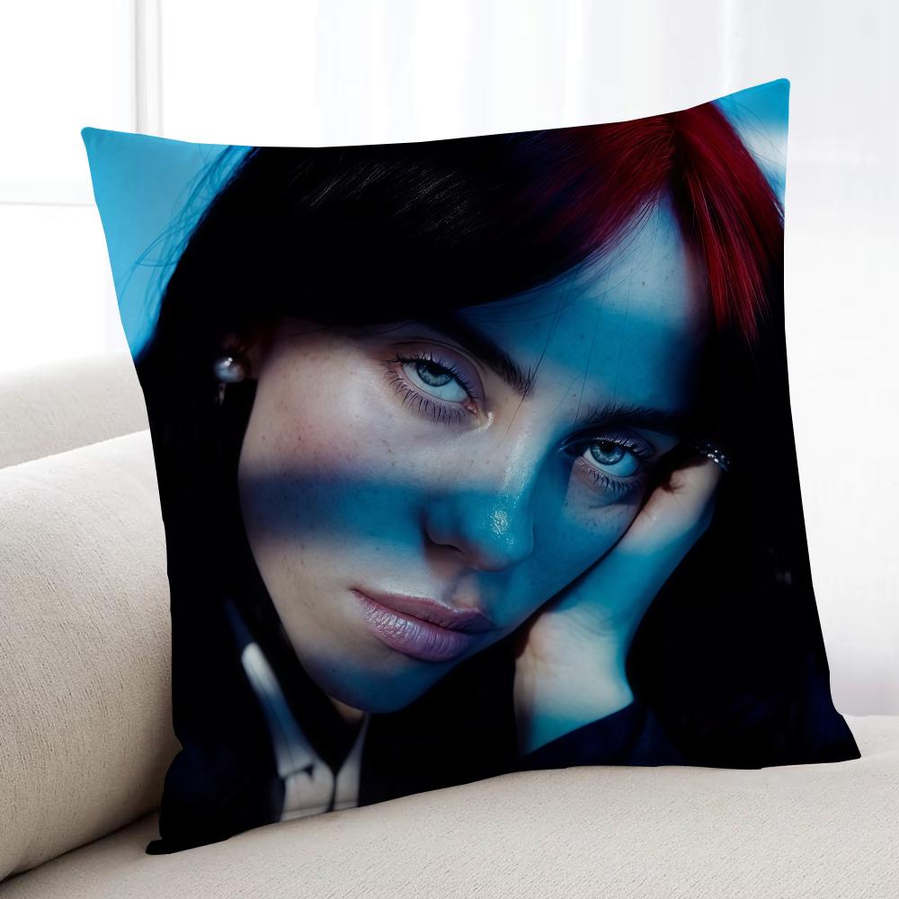 Певец B-Билли Айлиш-Eilish-ES наволочка для подушки Дом Постельное белье Диван Гостиная Наволочка Простая Мягкая для кожи Чехол на подушку Подарок на вечеринку