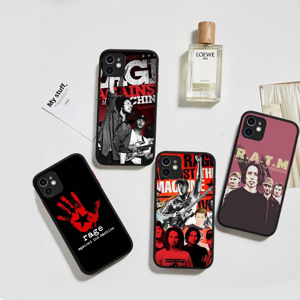 Силиконовый чехол для iPhone 16 15 14 13 12 11 Pro Max Plus X XS MAX с изображением рэп-метал группы Rage Against The Machine, противоударный, матовый