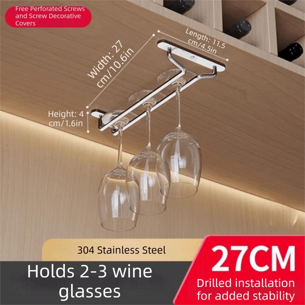 Premium Wine Glass Rack Inverted Hanging Wine Glass Hanging Shelf  Household Storage