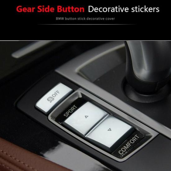 Gear Shift Knob Button Cover Interior Trim For BMW 5 6 7 F10 F07 X3 X4 F25 F26
