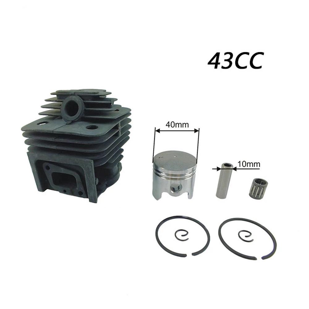Комплект цилиндра и поршня 40 мм для двигателя 40-5, замена цилиндра и поршня, CG430 43 куб.см