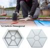1Pcs Hexagonal Paving Brick Mould Plastic Walkway Brick Mold  For Lawn Patio Yard Garden