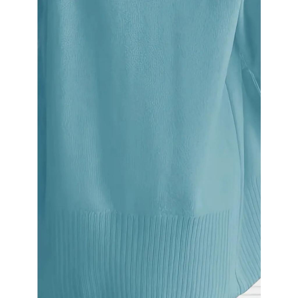 Large Size Women's Knitted Sweater Cardigan Jacket, Casual, Simple, Atmospheric, with Pocket Shawl Sweater