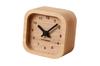 KATOMOKU Muku Mini Clock km-25BK, Square Black Wooden Table Clock, 85 X 85 X 46 Mm