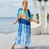 Cotton Long Beach Dress Cover-Ups for Women Pareo De Plage Swimsuit Cover Up Beach Sarongs Swimwear Kaftan Beachwear EMA