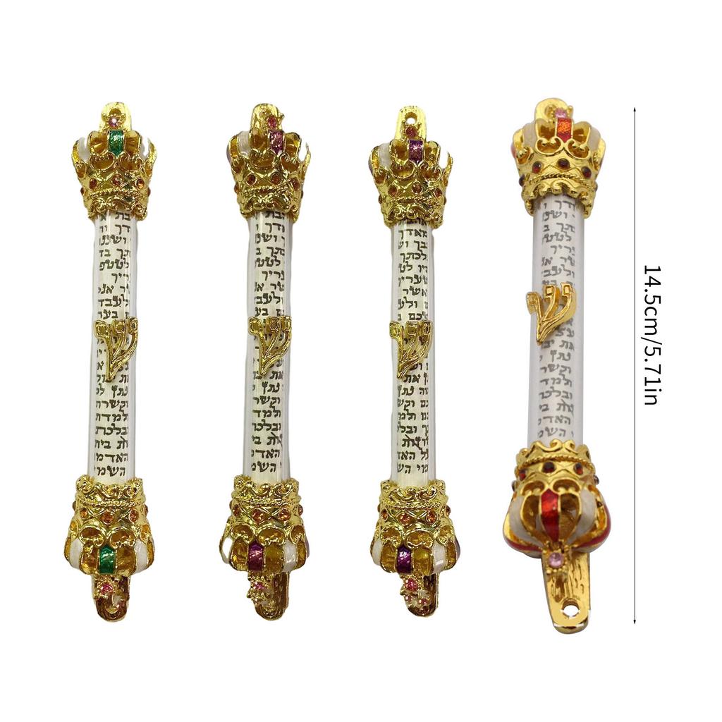 Mezuzah Door Jewish Metal Mezuza Gift Religious Scroll Home Mitzvah Judaica Israel Jerusalem Wedding Outdoor Case