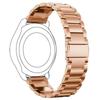 12mm Watch Band for Huawei Band 10/9/8/Xiaomi Smart Band 9/8 Metal Wrist Strap 3-Bead Design