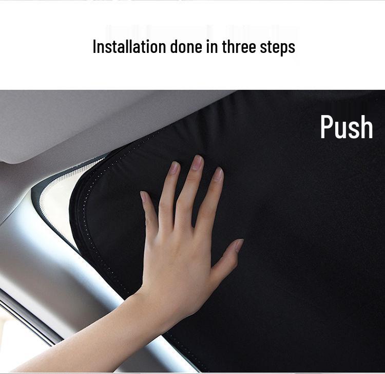Car Front Windshield Folding Sunshade: Heat Insulation Curtain