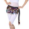 Women Multi-Color Belly Dance Hip Skirt Scarf Wrap Belt Hip Scarf Sequin