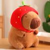 New 21cm Capybara Plush Toy Simulation Capibara Anime Fluffty Toy Cute Animals Beach Style Stuffed Doll Christmas Gifts for Kids