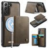 For Samsung Galaxy S21 FE 5G Magnetic Case CASEME ME80 Series Leather PC TPU Phone Cover with Detachable Wallet