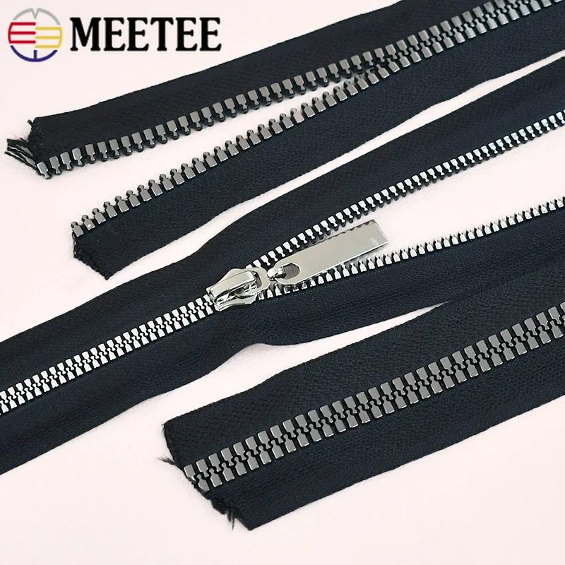 Meetee 1-5 метров 3# 5# 8# 10# 15# Пластиковая молния Черная непрерывная молния на метр Застежка-молния для пуховика Ремонтный швейный материал