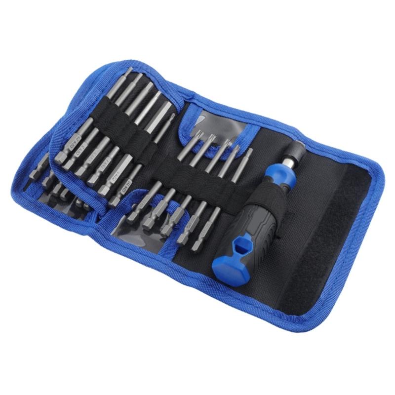 Precision Screwdriver Set 24 In 1 Screwdriver Kit with 23 Bits Impact Screwdriver Electronics Repair Tool for Computer