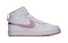Nike Court Borough 2 Mid Casual Slip Resistant Abrasion Resistant Mid top Kids' Skateboarding Shoes White Pink Kids' CD7783-105
