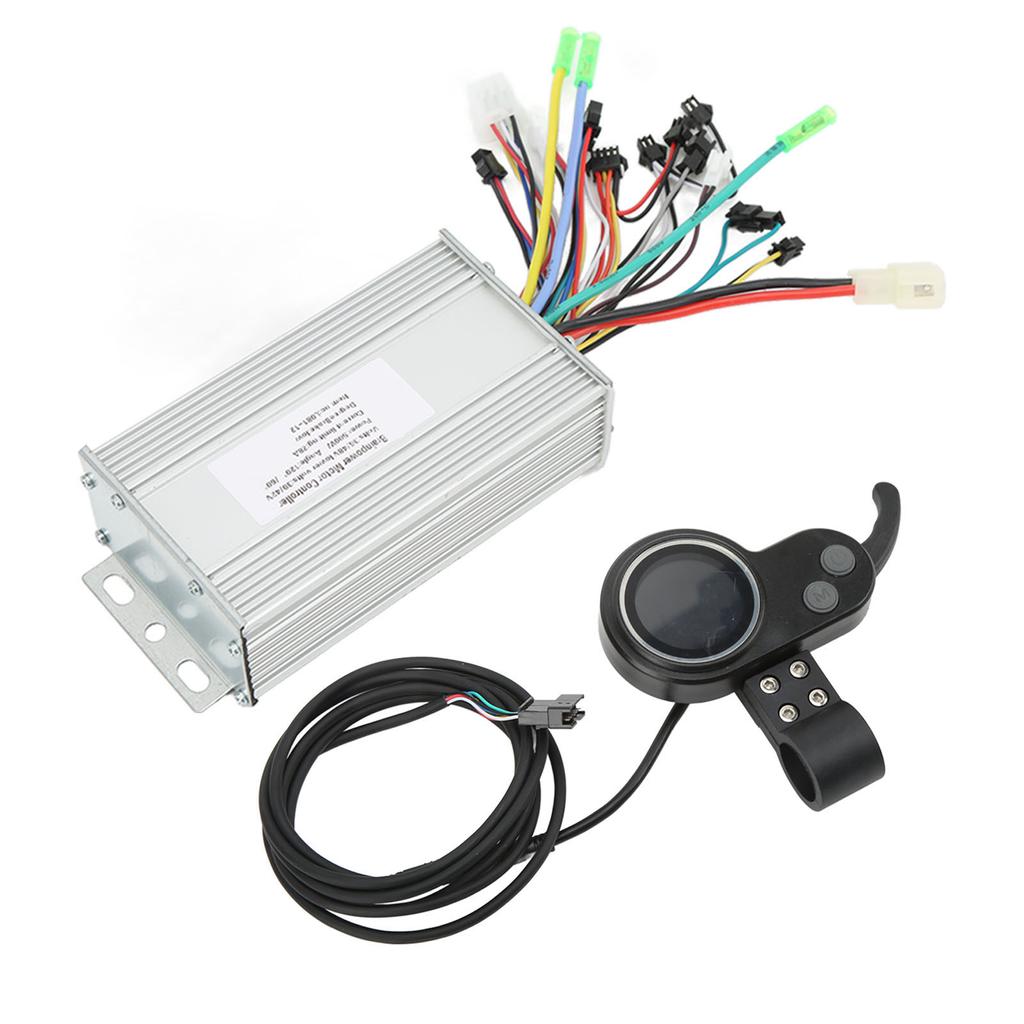 Комплект контроллера для электровелосипеда 36 В 48 В 500 Вт с 2 в 1 круглым цветным ЖК-дисплеем, курком газа, комплектом для переоборудования