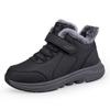 Warm Velvet Lined Non-Slip Winter High Top Walking Shoes for Elderly