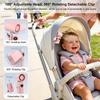 Xiaomi Мини-вентилятор на клипсе Портативный ручной вентилятор Маленький персональный вентилятор Цифровой дисплей USB-перезаряжаемый вентилятор Вентилятор с вращающейся клипсой Карманный ручной вентилятор