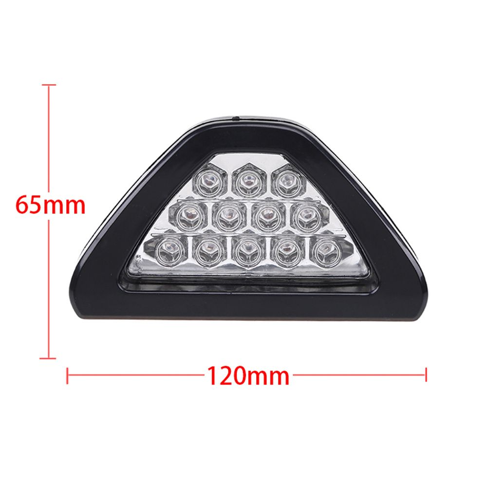 Accessories F1 Style Sporty Triangle Brake Signal Lamp Stop Light Third Brake Lamp Rear Fog Light