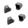 4Pcs Square Tubing Plastic Plugs Fitness Equipment End Caps Floor Protectors Replacement End Cover Easy To Install