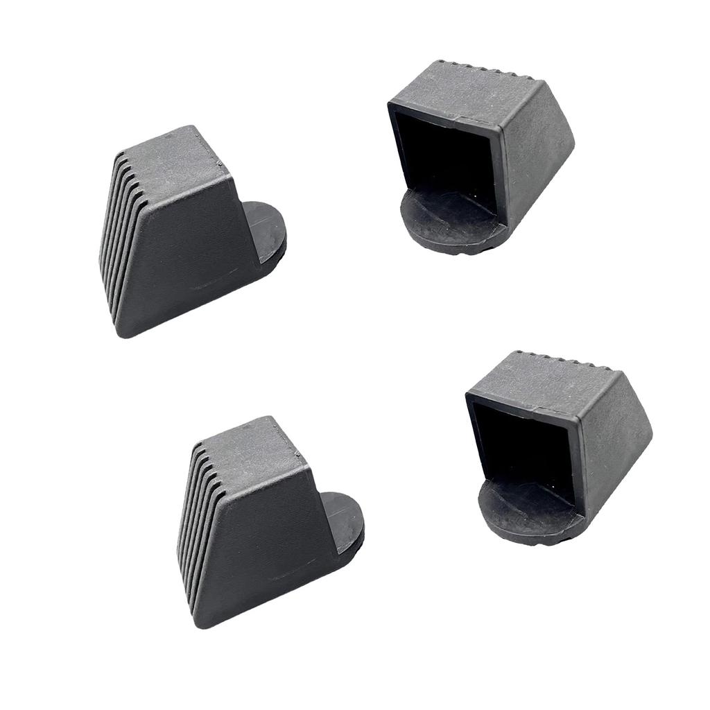 4Pcs Square Tubing Plastic Plugs Fitness Equipment End Caps Floor Protectors Replacement End Cover Easy To Install