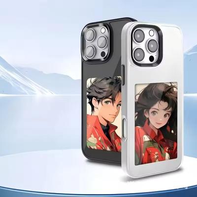 Чехол для iPhone NFC 16promax с экраном E-ink, четыре цвета, передача изображения для iPhone 15, 14, 13 Pro Max, чехлы DIY без батареи
