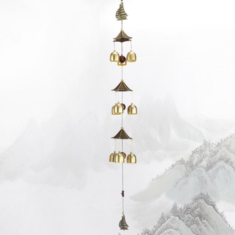Старинные китайские литые ветряные колокольчики: Подвеска-колокольчик из меди для домашнего декора и подарков