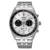SEIKO Хронограф 1/5 Секунды Кварцевые ХРОНОГРАФ КВАРЦЕВЫЕ Наручные часы SSB425P1 Мужские Серебристый P...