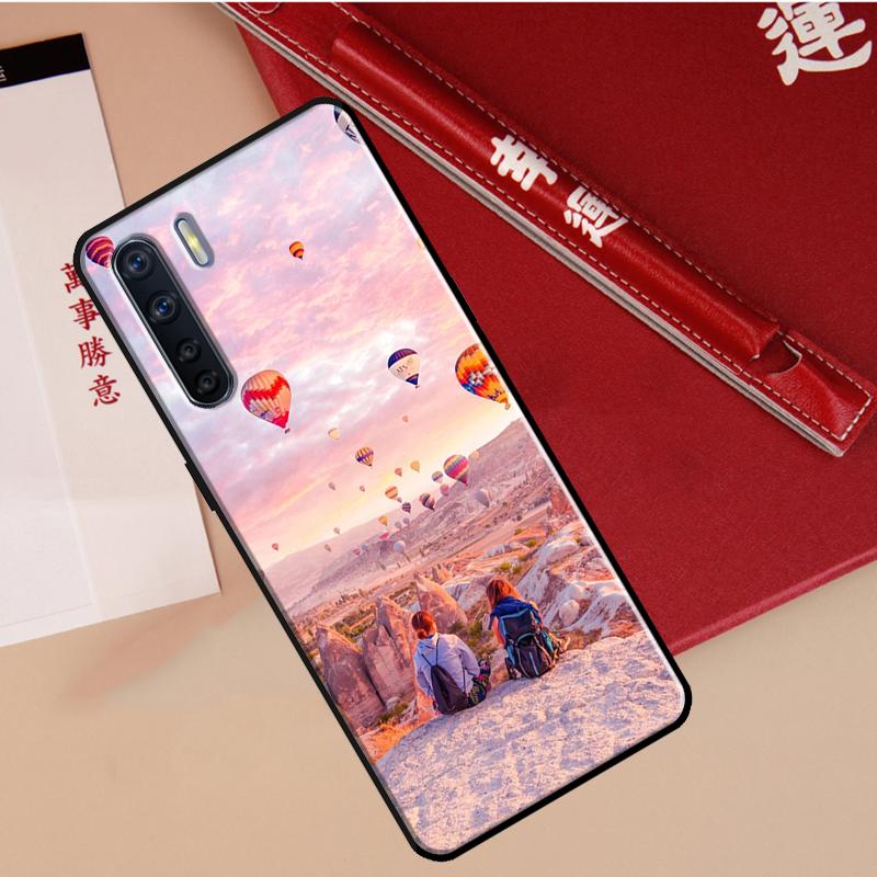 Hot Air Balloon Travel Mountain Case For Oppo A78 A38 A80 A60 A40 A18 A98 A58 A96 A76 A16 A94 A74 A54 A15 A17 A57 A77 A5 Pro