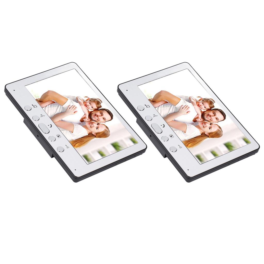 7-дюймовый видеодомофон с 2 дисплеями, водонепроницаемый, инфракрасный, ночное видение, удаленная разблокировка видео