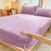 Winter Plush Elastic Fitted Sheet Double Bed Sheet Soft Warm Velvet Bedspread Mattress Cover Bed Linen Protector Twin Queen King