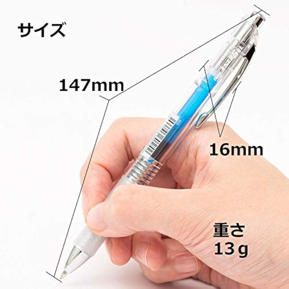 Шариковая ручка Pentel Гелевые чернила Гель Infree 0,7 мм Прозрачный корпус BL77TL-C Синий 10