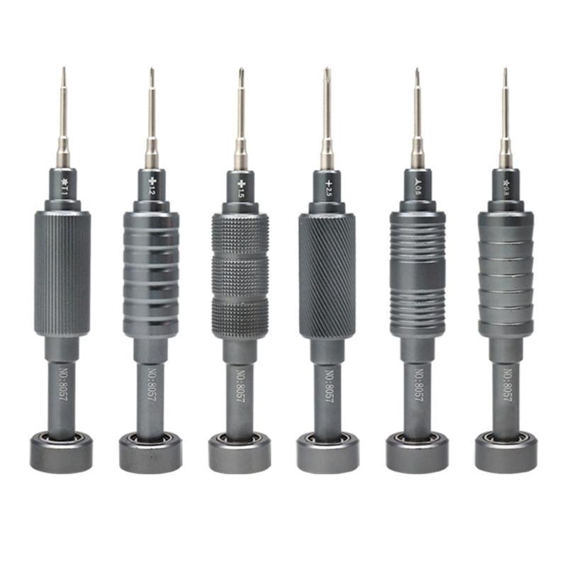 Набор прецизионных отверток из 6 предметов — магнитная мини-отвертка для очков, часов, компьютеров, ноутбуков, телефонов