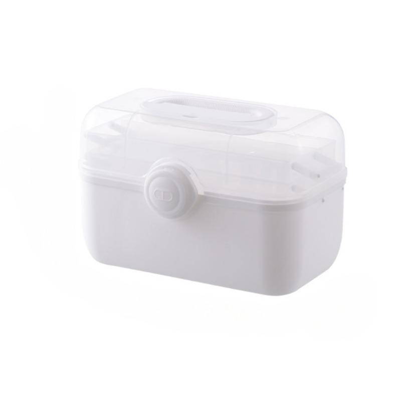 Ящик для хранения семейных лекарств с нескользящей ручкой, переносная аптечка первой помощи, ящики для хранения лекарств, многослойный чемодан большой емкости