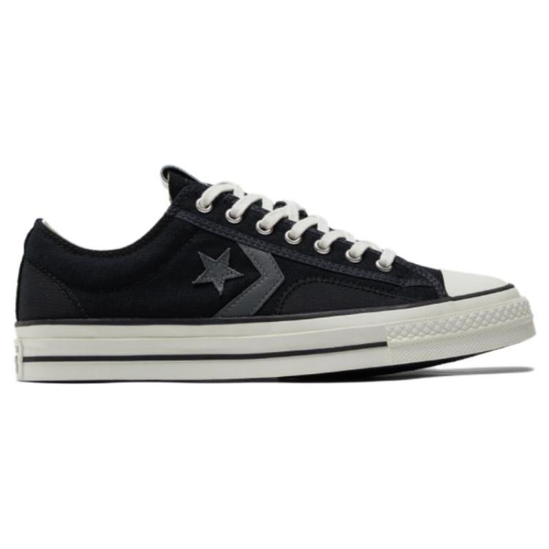 Converse Star Player 76 Simple and Easy To Wear Vintage Low-Top Canvas Shoes Unisex Black